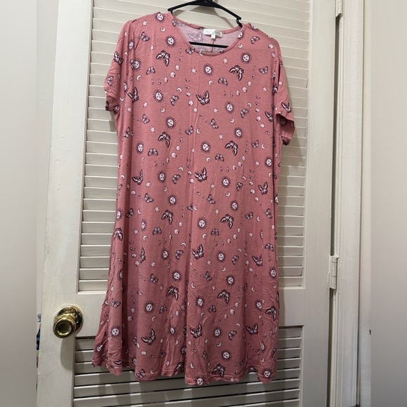 Riley & James Women Chic Mauve Floral Maxi Dress - Picture 1 of 8